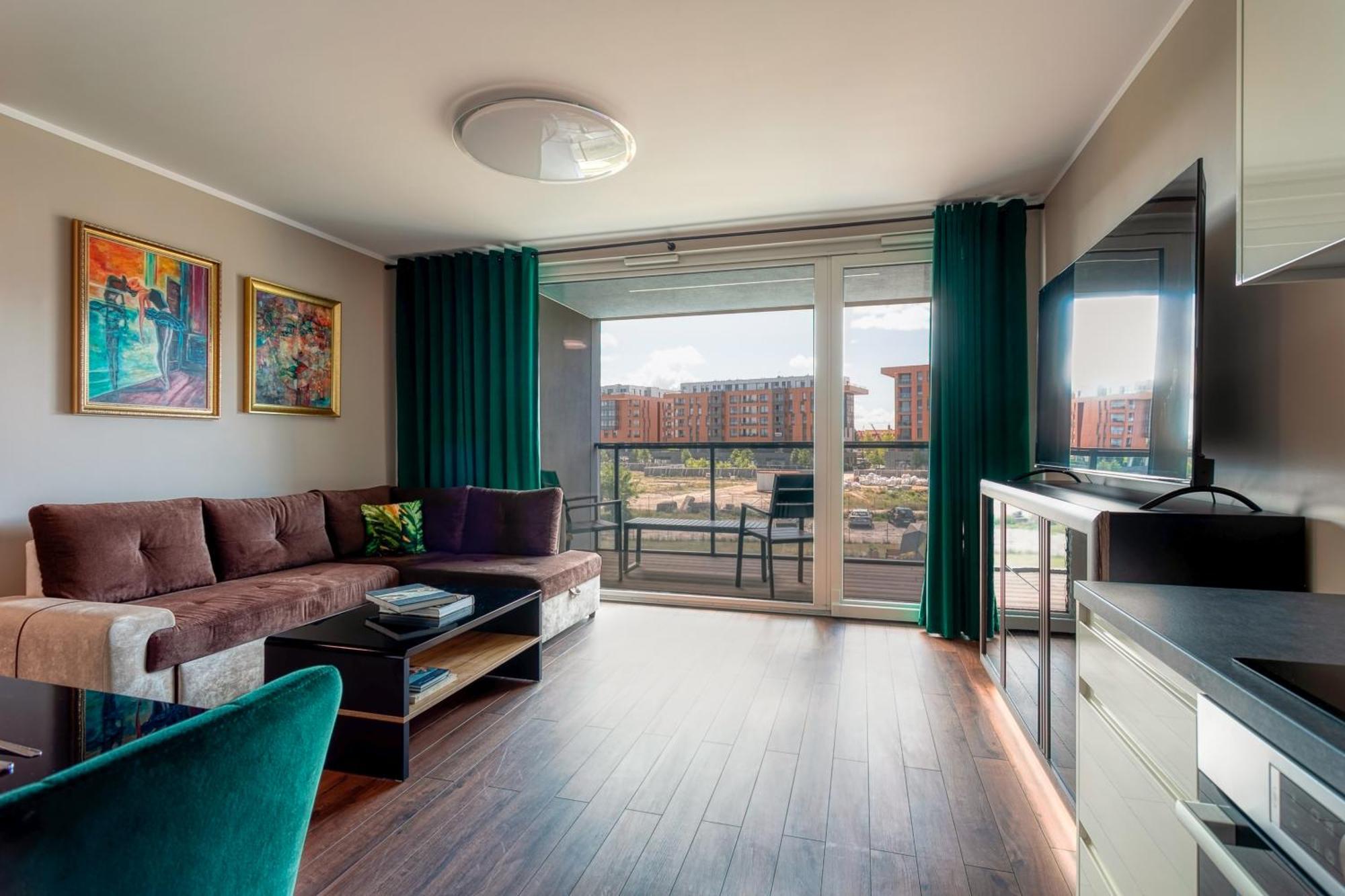 Blue Mandarin - Chlebova Apartments Gdańsk Kültér fotó
